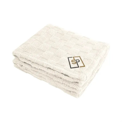 rPET Checkered Sherpa Blanket