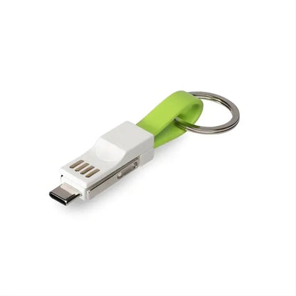 Lightning Cable Keychain 3in1 Short Fast Charging Cord
