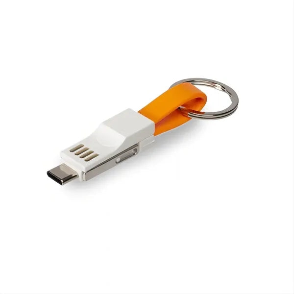 Lightning Cable Keychain 3in1 Short Fast Charging Cord