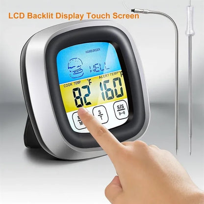Fast-Read Waterproof Meat Thermometer With Probe Magnets