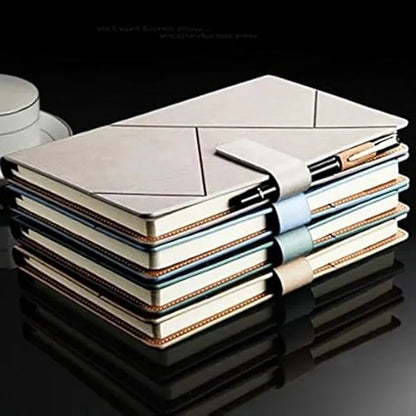 Magnetic A5 Leather Study Notepad Notebook