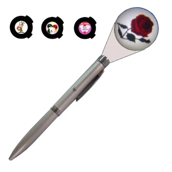 Promotional LED Projector Pen with Custom Logo Light