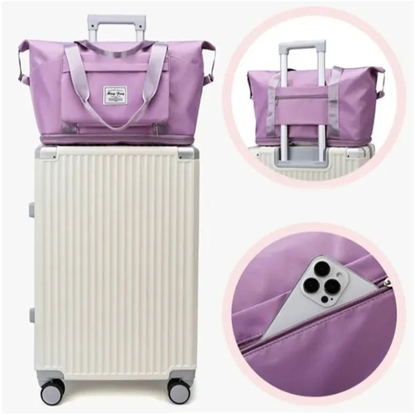 Expandable Foldable Travel Duffel Bag Portable