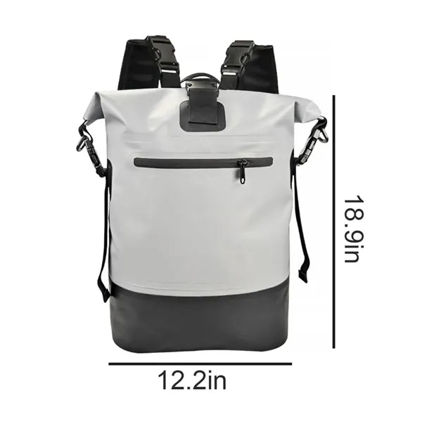 Waterproof PVC Roll-Top Backpack Durable Outdoor Dry Bag