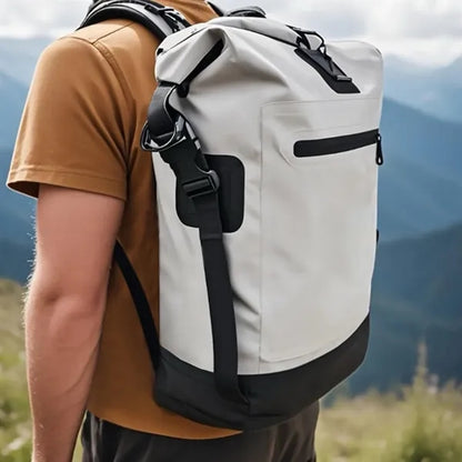 Waterproof PVC Roll-Top Backpack Durable Outdoor Dry Bag