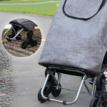 Foldable Shopping Trolley Cart with Wheels