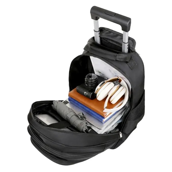 Wheeled Rolling Backpack Laptop Travel Bag