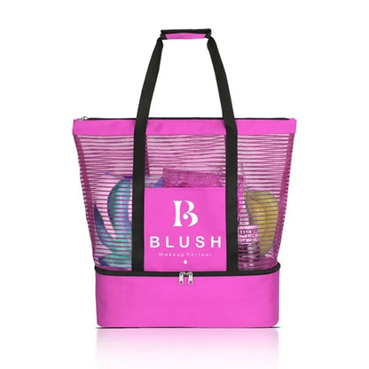 Lightweight Mesh Beach Cooler Bag ( 19 " x 18 " x 6 " )