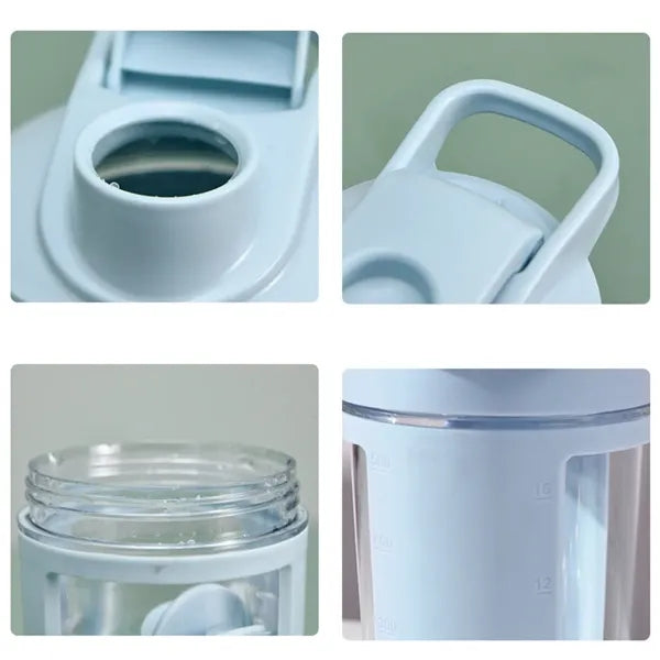 Protein Shaker Bottle with Mixer Ball Fitness