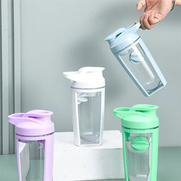 Protein Shaker Bottle with Mixer Ball Fitness
