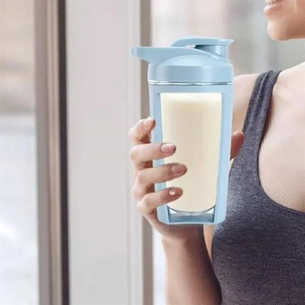 Protein Shaker Bottle with Mixer Ball Fitness