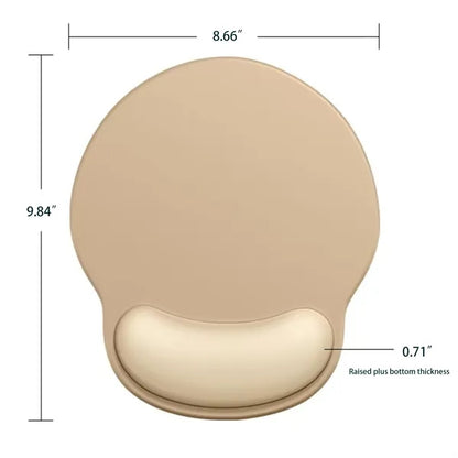 Simple Soft Non Slip Ergonomic Round Computer Mouse Pad