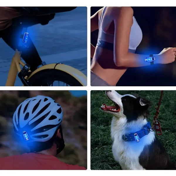 LED Bicycle Tail Light Safety Warning Clip