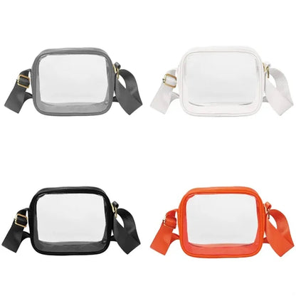 Clear Crossbody Sling Shoulder Bag ( 6'' x 7'' x 2.5" )
