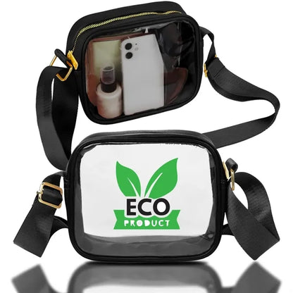 Clear Crossbody Sling Shoulder Bag ( 6'' x 7'' x 2.5" )