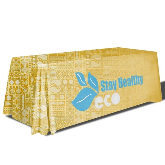 6' Economy Draped Standard Table Cover (Full Dye Sublimated)