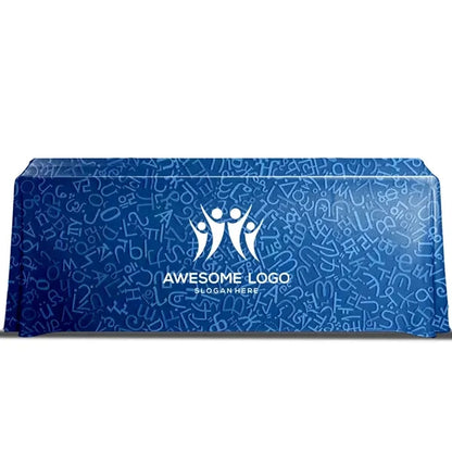 6' Economy Draped Standard Table Cover (Full Dye Sublimated)