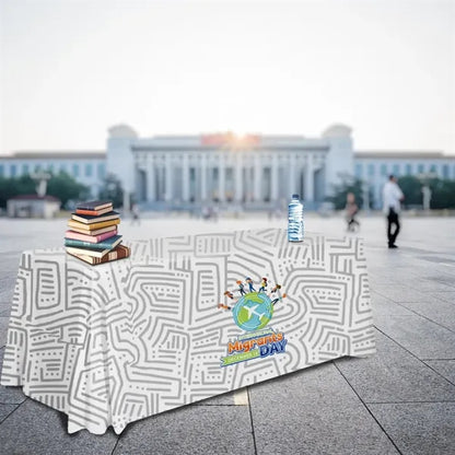 6' Economy Draped Standard Table Cover (Full Dye Sublimated)