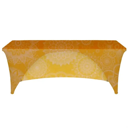 6' Full Color Dye Sublimated Open Back Stretch Table Cover