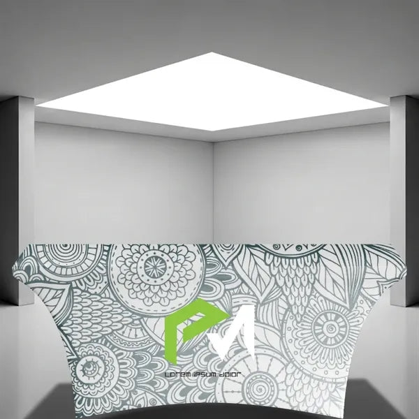 6' Full Color Dye Sublimated Open Back Stretch Table Cover