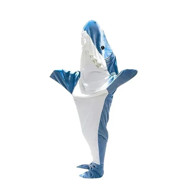 Cozy Shark Blanket Hoodie Cosplay Lounging Hooded