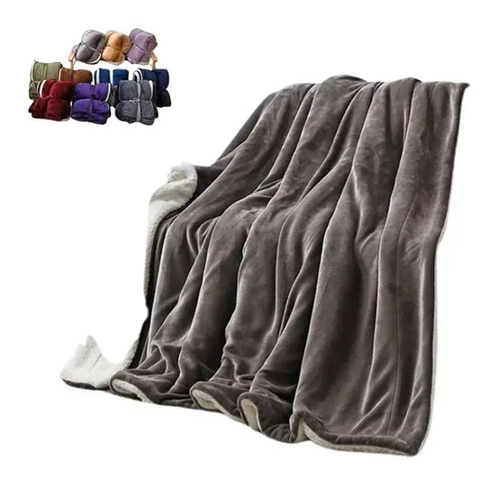 MOQ 50 Pieces Double-Layer Flannel Blanket