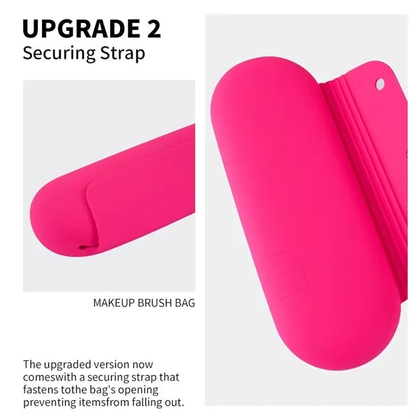 Silicone Waterproof Magnetic Easy-To-Clean Cosmetic Bag