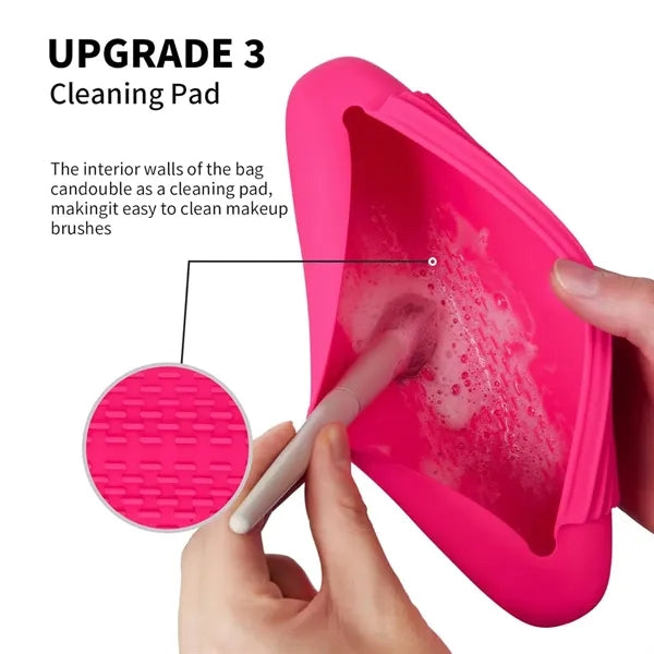 Silicone Waterproof Magnetic Easy-To-Clean Cosmetic Bag