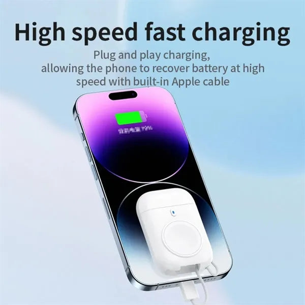 Portable Three-In-One Watch Magnetic Power Bank