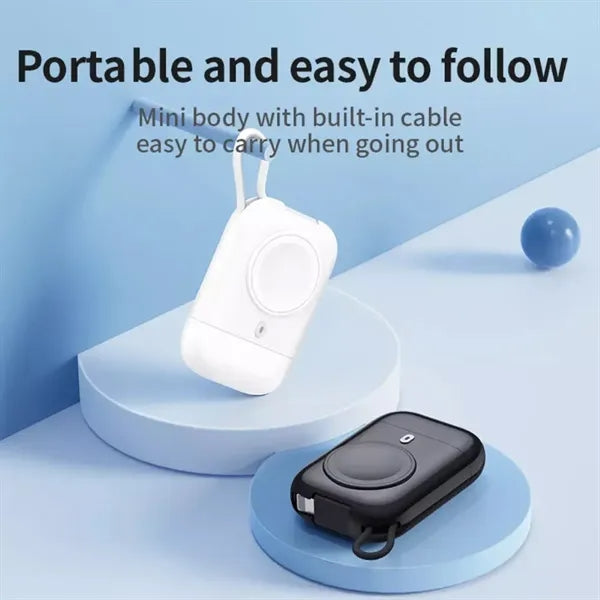 Portable Three-In-One Watch Magnetic Power Bank