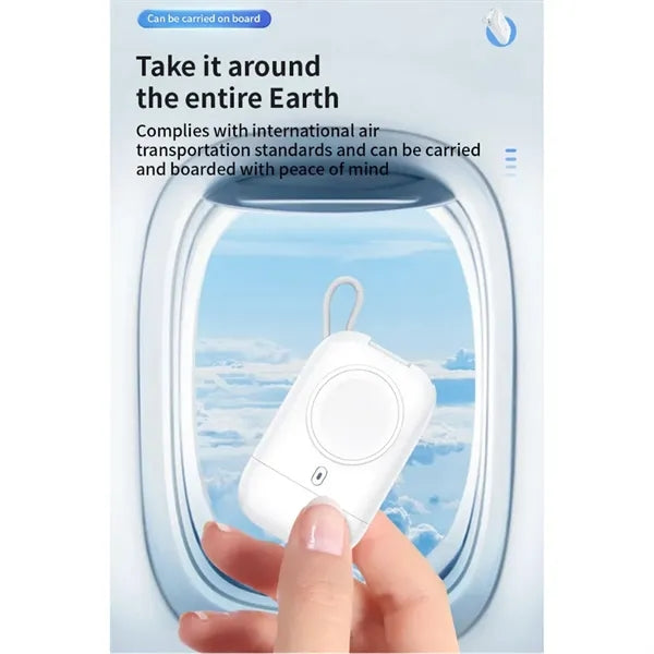 Portable Three-In-One Watch Magnetic Power Bank