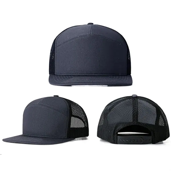 Cotton Twill 7 Panel Trucker Cap
