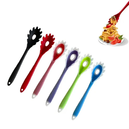 High Heat Resistant Cooking Silicone Spaghetti Spoon