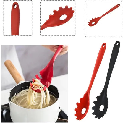 High Heat Resistant Cooking Silicone Spaghetti Spoon