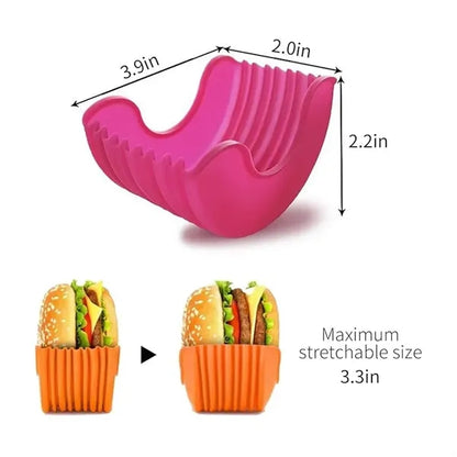 Retractable Silicone Hamburger Holders