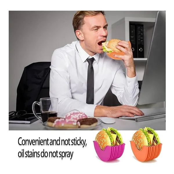 Retractable Silicone Hamburger Holders
