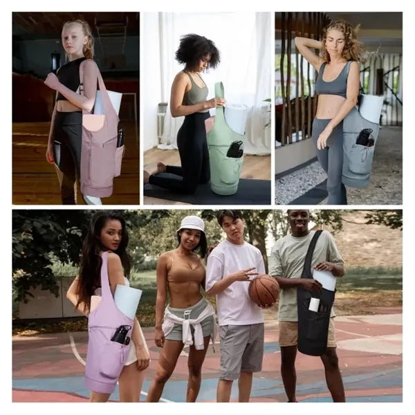 Large Opening Long Tote Yoga Mat Bag
