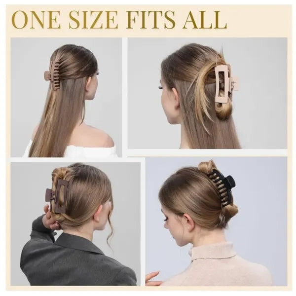 Silicone Large Hair Claw Clips