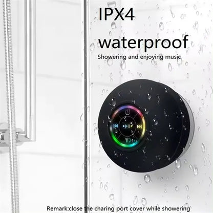 Large Suction Cup Waterproof LED Bluetooth Speaker