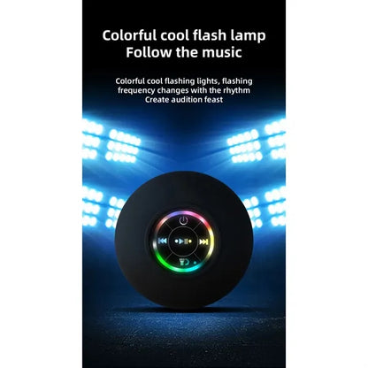 Large Suction Cup Waterproof LED Bluetooth Speaker