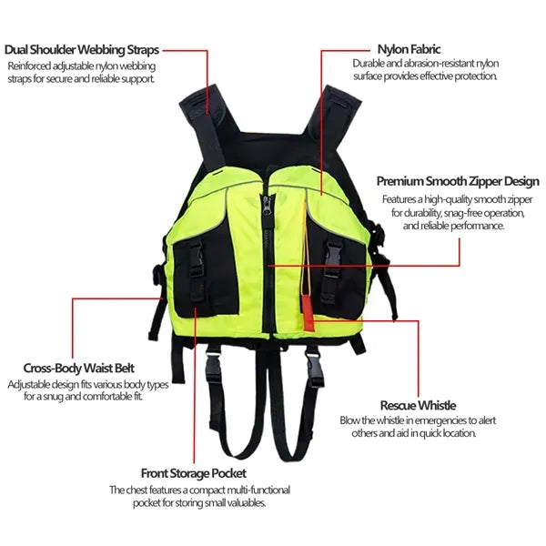 Beetle Adult One-Size Adjustable Sports Life Jacket