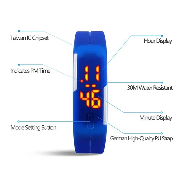 Smart LED Waterproof Long-Lasting Touch Screen Bracelet