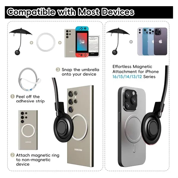 Magnetic Phone Umbrella for Sun