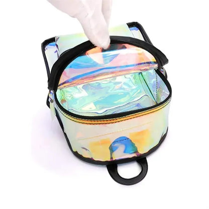 Jelly Transparent Laser PVC Clear Backpack Bag