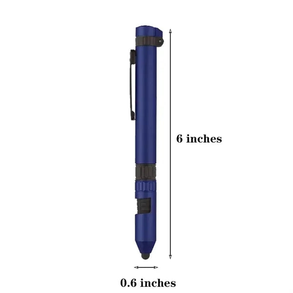 6-in-1 Multi-Functional Utility Tool Pen 6'' x 0.6''