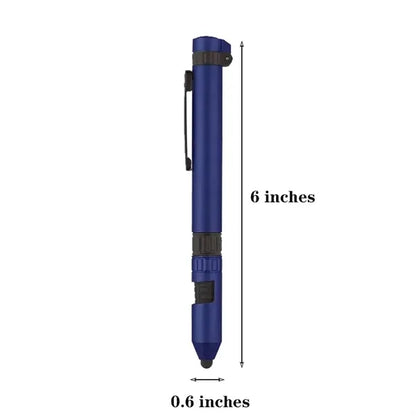 6-in-1 Multi-Functional Utility Tool Pen 6'' x 0.6''