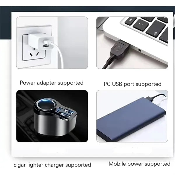 Mini LED Multi-Function Telescopic Zoom Flashlight