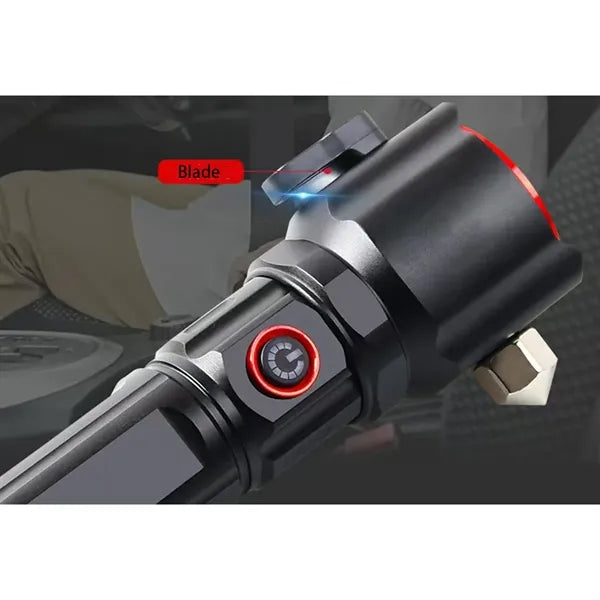 Multifunctional Safety Hammer Flashlight Strong Light