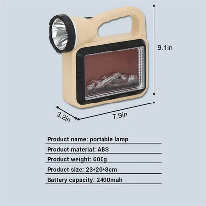 Multifunctional Solar Handheld Lantern LED Searchlight