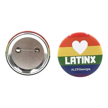 Tinplate Round Button With Safety Pins